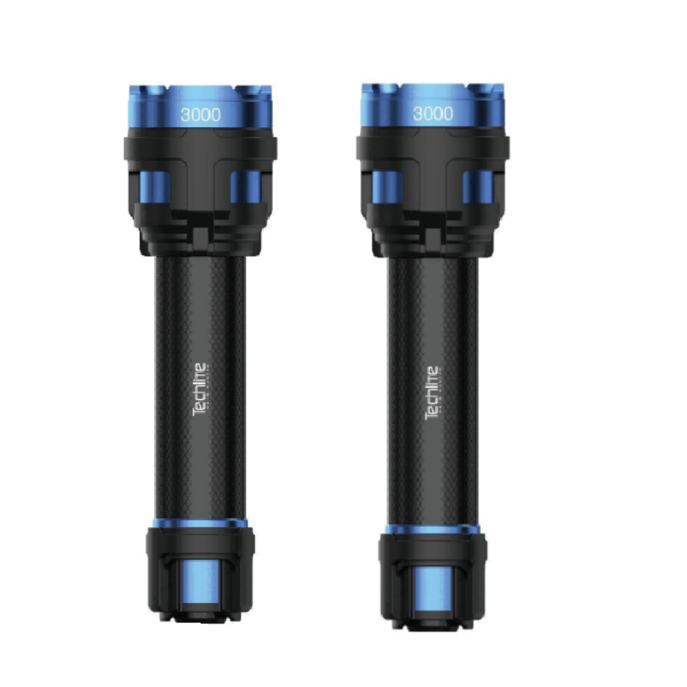 3000LM Hybrid LED Flashlight (1×21700+4AA Version) 2PKS-NP2234