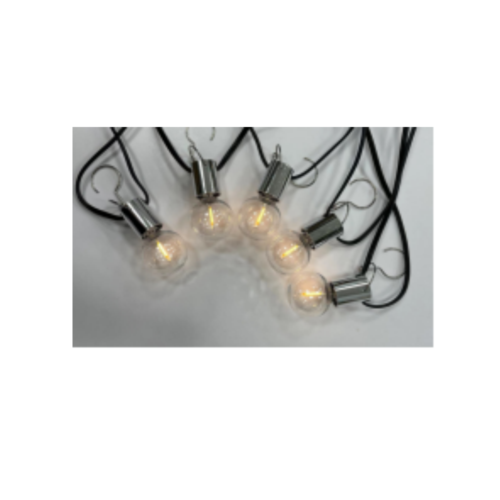 E12- 8 Umbrellas stripe Lamp bead with G40 Plastc shell and Hooks LED Umbrella Lamp - CYXDC6301
