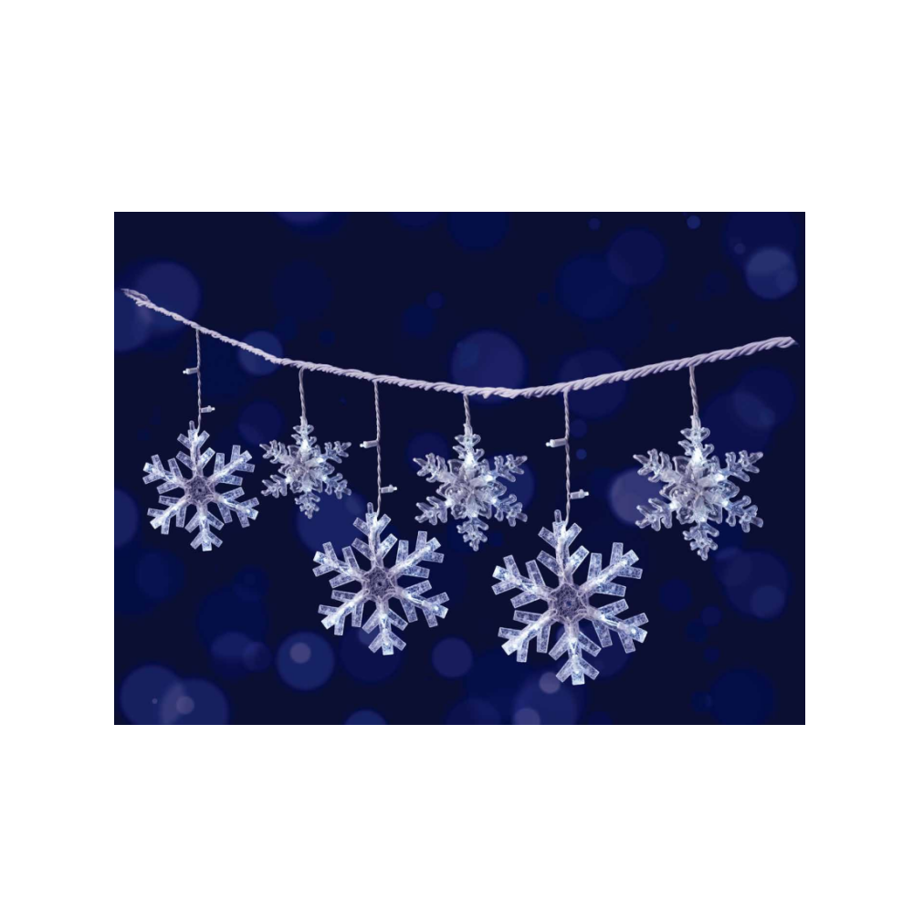 134L 8''big snow and 5''small snow shape with 8options controller totally 14 strands (6 12 6 14 6 14 6 12 6 14 6 14 6 12 )three circuits：46-48-40 LED Curtain Lamp - CYXAC6322