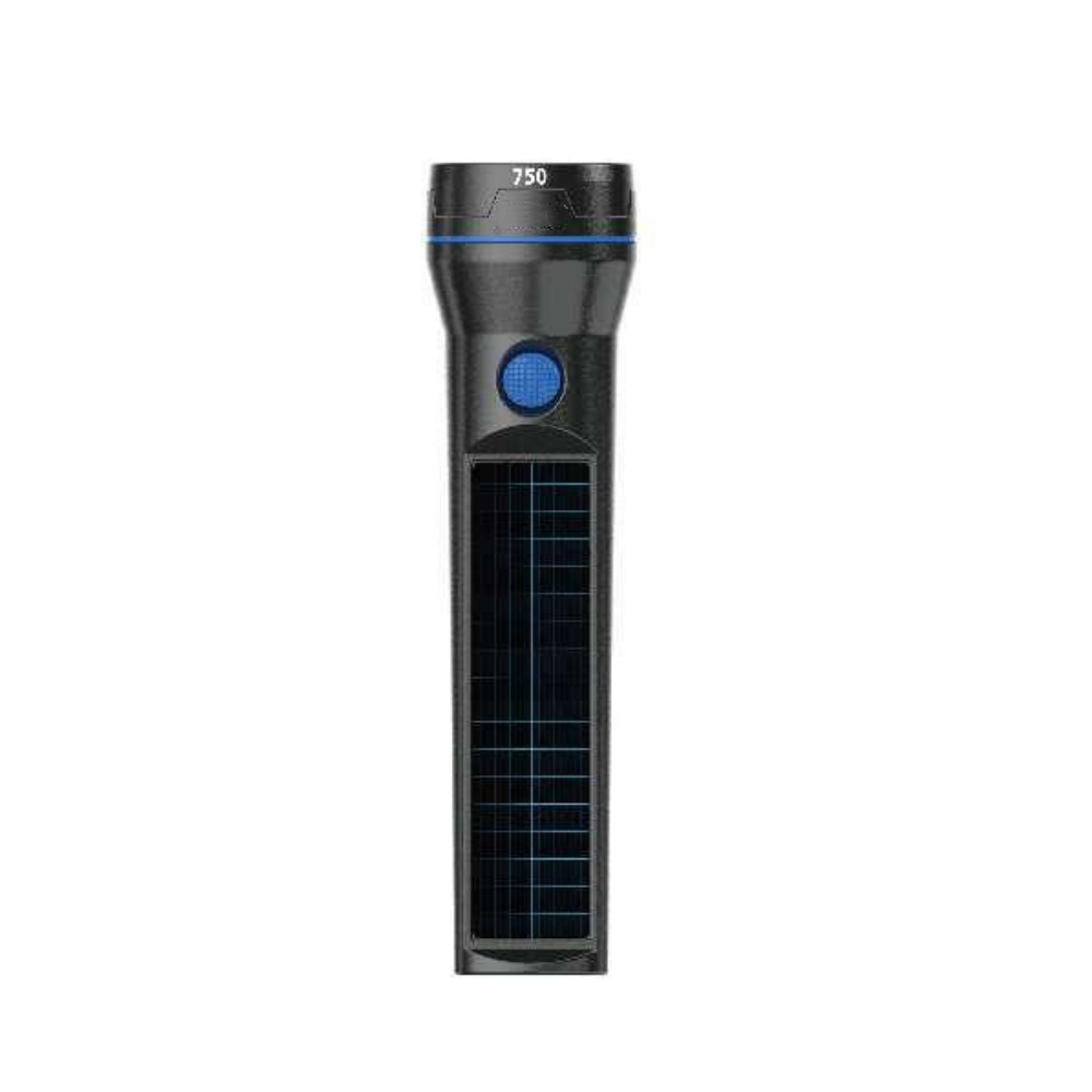 750LM Solar Rechargeable LED Flashlight 2PK-NP2183(2×18650, 5000mAh version)